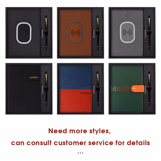 Promotional Notebook and Pen 2022 2023 Pretty Custom Logo Printed Weekly Daily Planners in Business Gift Box Set